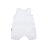 Maison D'ete linen sleeveless romper, milk white