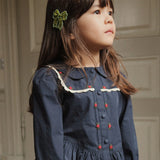 Konges Slojd sequin bow hair clip, green