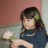 Konges Slojd sequin bow hair clip, green