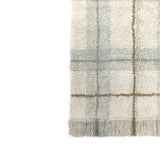 Lorena Canals rug tartan blue sage