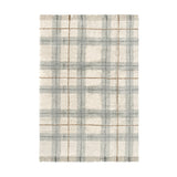 Lorena Canals rug tartan blue sage