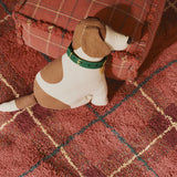Lorena Canals tepih tartan vintage red