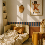 Dekornik border nostalgia stripes, navy blue/brown