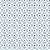 Dekornik tapeta french hearts check