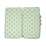 Done By Deer quilted kids slumber bag croco, green