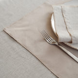 Maison D'ete velvet placemat, beige