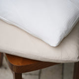 Maison D'ete muslin pillow case, milk white