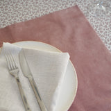 Maison D'ete velvet placemat, pink