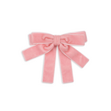 Konges Slojd 2 pack long velvet bow hair clips, peony pink