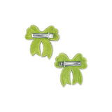 Konges Slojd sequin bow hair clip, green