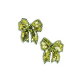 Konges Slojd sequin bow hair clip, green