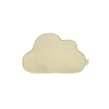 Nobodinoz cloud cushion L1N0 in washed French linen, green tea