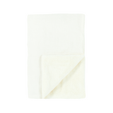 Nobodinoz mbroidered winter blanket L1N0 in French linen, off white