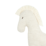 Nobodinoz horse rattle L1N0 in French linen, greige