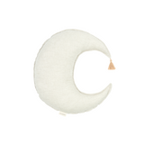 Nobodinoz moon cushion L1N0 in washed French linen, greige