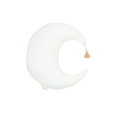 Nobodinoz moon cushion L1N0 in washed French linen, off white