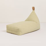 Nobodinoz quilted bean bag l1n0 in washed organic cotton, green tea