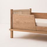 Nobodinoz latitude safety bed barrier in solid oak