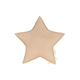 Nobodinoz star cushion L1N0 in washed French linen, sand