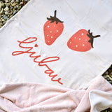 Maison D'ete beach towel, strawberry