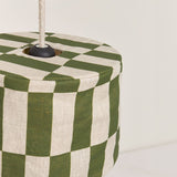 Nobodinoz linen Pendant lampshade diam. 20cm Vibes, green tiles