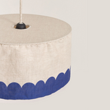 Nobodinoz linen Pendant lampshade diam. 40cm Vibes, blue