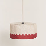 Nobodinoz linen Pendant lampshade diam. 40cm Vibes, carmine