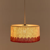 Nobodinoz linen Pendant lampshade diam. 40cm Vibes, carmine