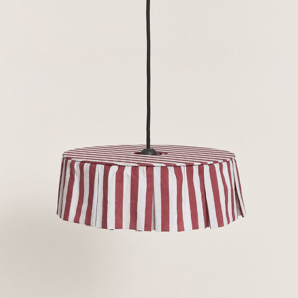 Nobodinoz vibes abažur 40cm maroon stripes