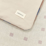 Nobodinoz quilt in french linen Vibes, blue