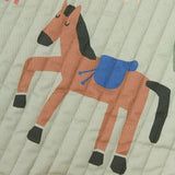 Nobodinoz quilted wall organizer Vibes, horse