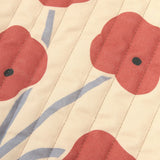 Nobodinoz quilted wall organizer Vibes, poppies