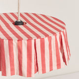 Nobodinoz Pendant lampshade diam. 40cm Vibes, red stripes