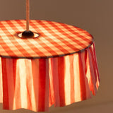 Nobodinoz Pendant lampshade diam. 40cm Vibes, red stripes