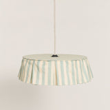 Nobodinoz pendant lampshade diam. 40cm Vibes, turquise stripes