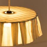 Nobodinoz pendant lampshade diam. 40cm Vibes, turquise stripes