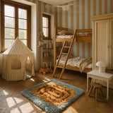 Dekornik tapeta pruge, blue/green