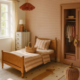 Dekornik tapeta minimini check, pink/cream