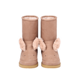 Donsje wadudu exclusive boots fluffy bunny, hazelnut leather