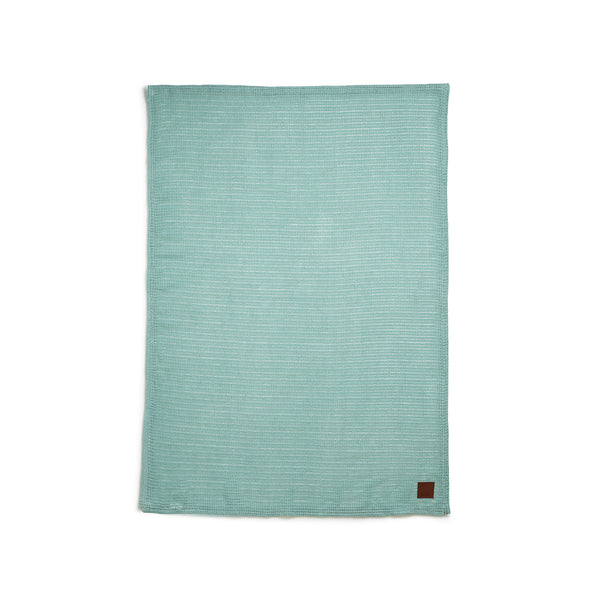 Elodie Details  aqua turquoise rupičasti pokrivač